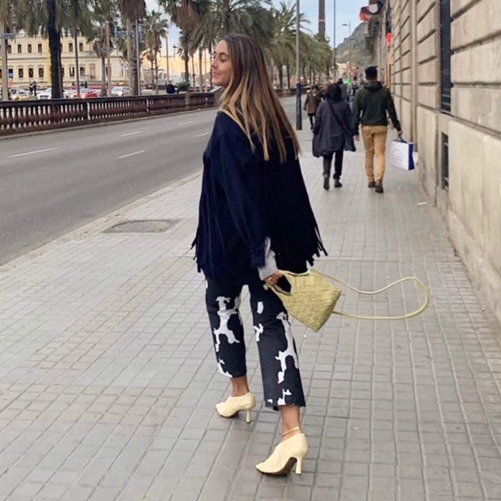 House of Sunny Cow Print Pants